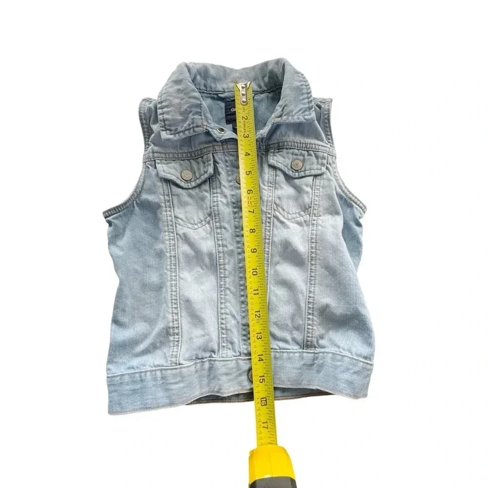GAP || Girl's Denim Vest Light Wash Medium